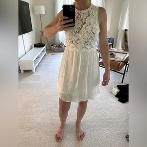 White Crocheted Dress